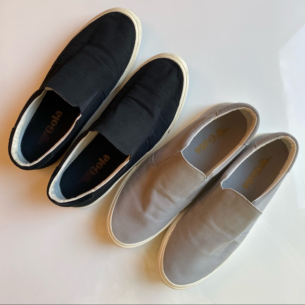 BUNDLE: TWO Gola Slip On Sneakers